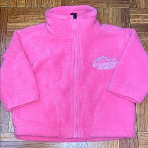Killington Vermont pink fleece